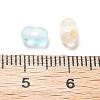 Gradient Color Transparent Frosted Acrylic Beads X-OACR-M023-06F-3