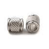 Non-Tarnish 201 Stainless Steel European Beads STAS-M089-02P-2