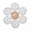 Tibetan Style Filigree Joiners Links TIBE-A11623-AS-FF-2
