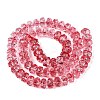 Crackle Transparent Glass Beads Strands GLAA-N068-03A-09-2