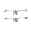 316L Surgical Stainless Steel Spiral Bar Industrial Barbell Cartilage Earrings FS-WG6688D-03-2