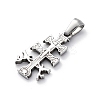 304 Stainless Steel Pendants STAS-U043-17P-2
