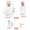 40Pcs 2 Style Glass Bottles AJEW-SC0001-34-2