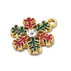 304 Stainless Steel Rhinestone Pendants STAS-P427-04A-G-2