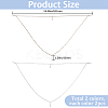 2Pcs 2 Colors Alloy Chains Neck Strap for Eyeglasses AJEW-GF0011-78-2