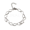 304 Stainless Steel Link Chain Bracelets for Women BJEW-A051-02P-4
