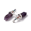 Natural Amethyst Big Pointed Pendants G-I342-01P-02-3
