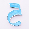 Plastic & PVC Number Sign Labels LS-KY-WH0023-B05-01-2
