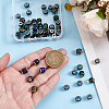 50Pcs 2 Styles Glass European Beads GLAA-PA0001-43-3