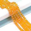 Electroplate Glass Beads Strands EGLA-A034-T1mm-L11-4