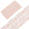 5Yards Polyester Flower Lace Ribbons with Paillettes OCOR-GF0005-24D-1