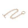 201 Stainless Steel Cable Chain Bracelets for Men Women BJEW-N036-01G-2