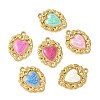 304 Stainless Steel Enamel Pendants STAS-I346-61G-1