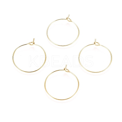 Ion Plating(IP) 316L Surgical Stainless Steel Hoop Earring Findings X-STAS-D164-02G-A-1