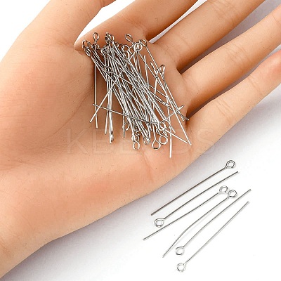 304 Stainless Steel Eye Pins STAS-YW0001-51-1