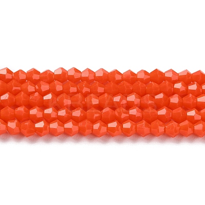 Opaque Solid Color Imitation Jade Glass Beads Strands EGLA-A039-P4mm-D03-1