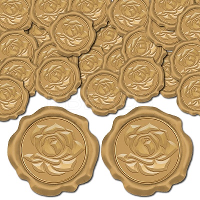 100Pcs Adhesive Wax Seal Stickers DIY-CP0010-70D-1