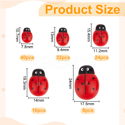 120Pcs 5 Styles Opaque Resin Cabochons CRES-WR0001-02-1