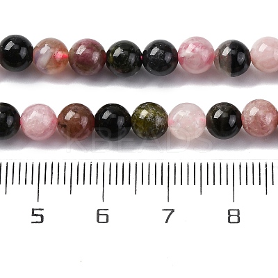 Natural Multicolor Tourmaline Beads Strands G-L608-B01-01-1