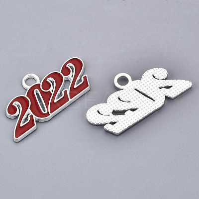 Alloy Enamel Pendants PALLOY-N160-001-03S-RS-1