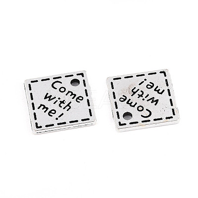 Tibetan Style Alloy Charms TIBE-N013-01AS-1