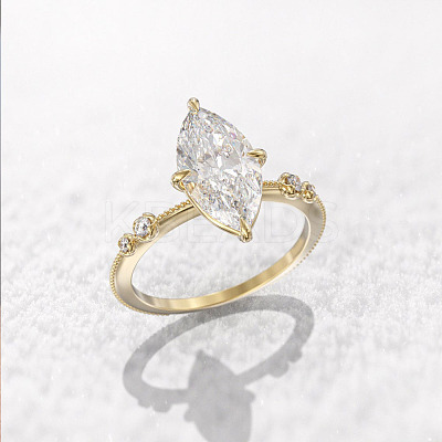 Brass Pave Cubic Zirconia Finger Rings FS-WG1A7FF-07-1