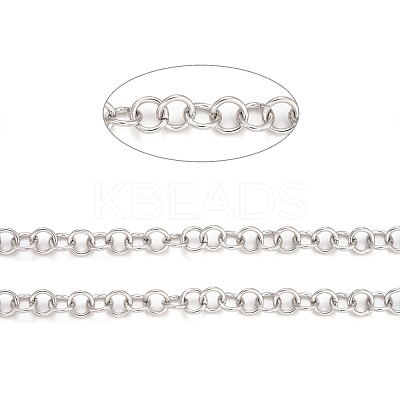 Tarnish Resistant 304 Stainless Steel Rolo Chains CHS-F011-08C-P-1
