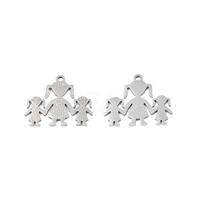 Non-Tarnish 201 Stainless Steel Pendants STAS-N091-149P-1