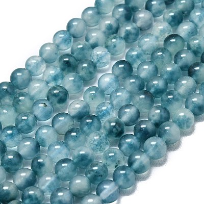 Natural Malaysia Jade Beads Strands G-L645-C01-6mm-24-1