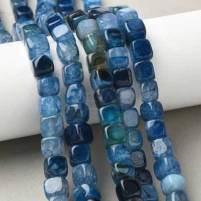 Natural Dragon Veins Agate Beads Strands G-G177-E02-05-1