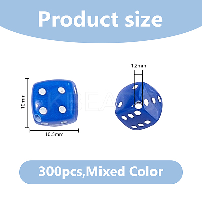 300Pcs Acrylic Beads OACR-DC0001-56-1