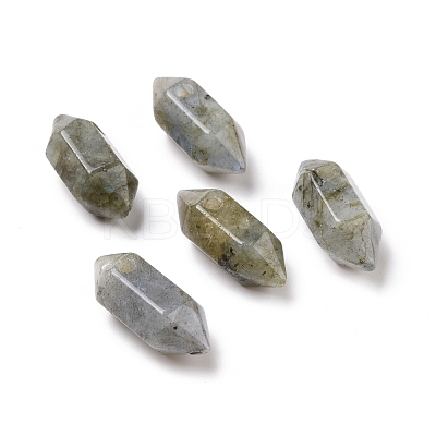 Natural Labradorite Double Terminal Pointed Pendants G-C007-02A-27-1
