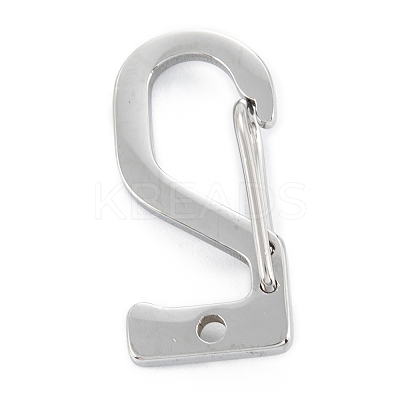 Non-Tarnish 304 Stainless Steel Keychain Clasp Findings STAS-C024-24P-1