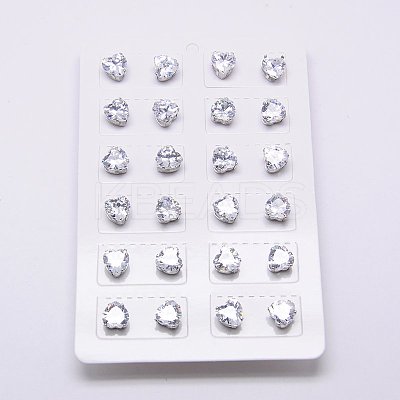 Cubic Zirconia Ear Studs STAS-E051-1A-1