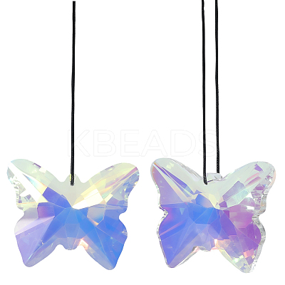 Butterfly Glass Hanging Suncatchers HJEW-WH20019-10A-1