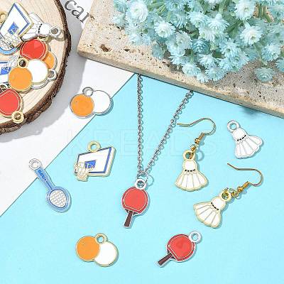 20Pcs Alloy Enamel Pendants FIND-FS0004-83-1