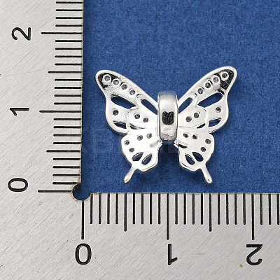 Brass Cubic Zirconia Beads KKB-L215-033S-1