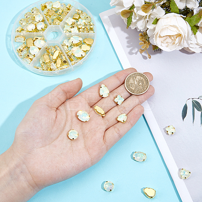 106pcs 6 Style Sew On Rhinestone FIND-OC0004-09A-1