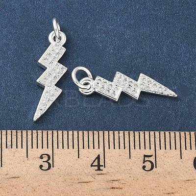 Brass Micro Pave Cubic Zirconia Pendants LS-ZIRC-G163-09S-1