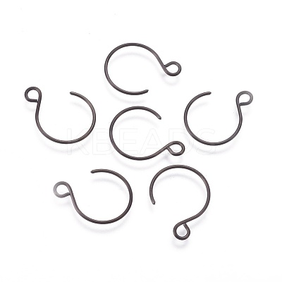 304 Stainless Steel Earring Hooks Ion Plating(IP) STAS-O119-10B-1