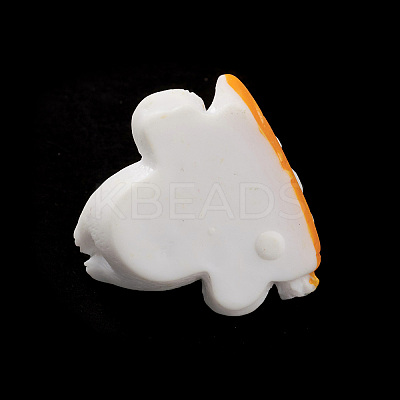 Opaque Resin Cute Bunny Pendants RESI-K023-02-1