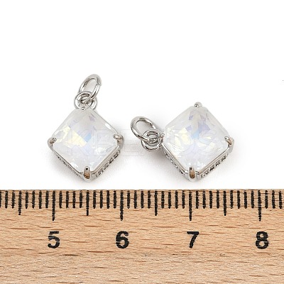 Brass Pave Cubic Zirconia Pendants KK-L240-07P-02-1