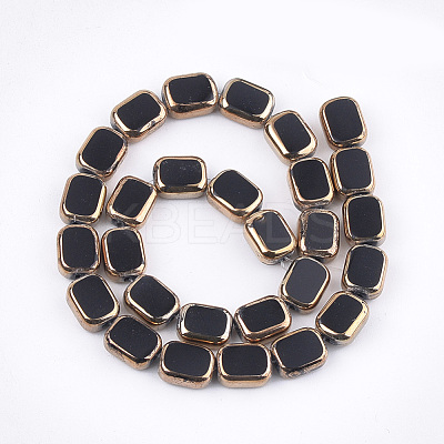 Electroplate Glass Beads Strands EGLA-S188-10A-1