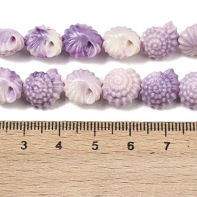 Synthetic Coral Dyed Beads Strands SHEL-Z003-04C-01-1