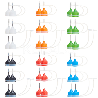 BENECREA 36 Sets 6 Colors Iron Replacement Needle Tip Cap FIND-BC0003-99-1