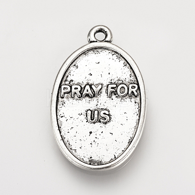 Tibetan Style Alloy Pendants TIBE-Q078-09AS-RS-1
