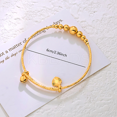 Adjustable Brass Charm Bangles for Women EU2266-1