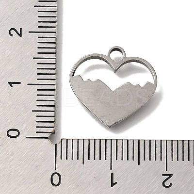 304 Stainless Steel Pendant Rhinestone Settings STAS-H223-20AS-1