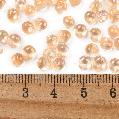6/0 Inside Colours Fringe Glass Seed Beads SEED-A034-03C-1