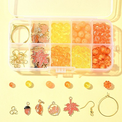 Acrylic Bead DIY Earring Making Kits DIY-FS0006-67C-1